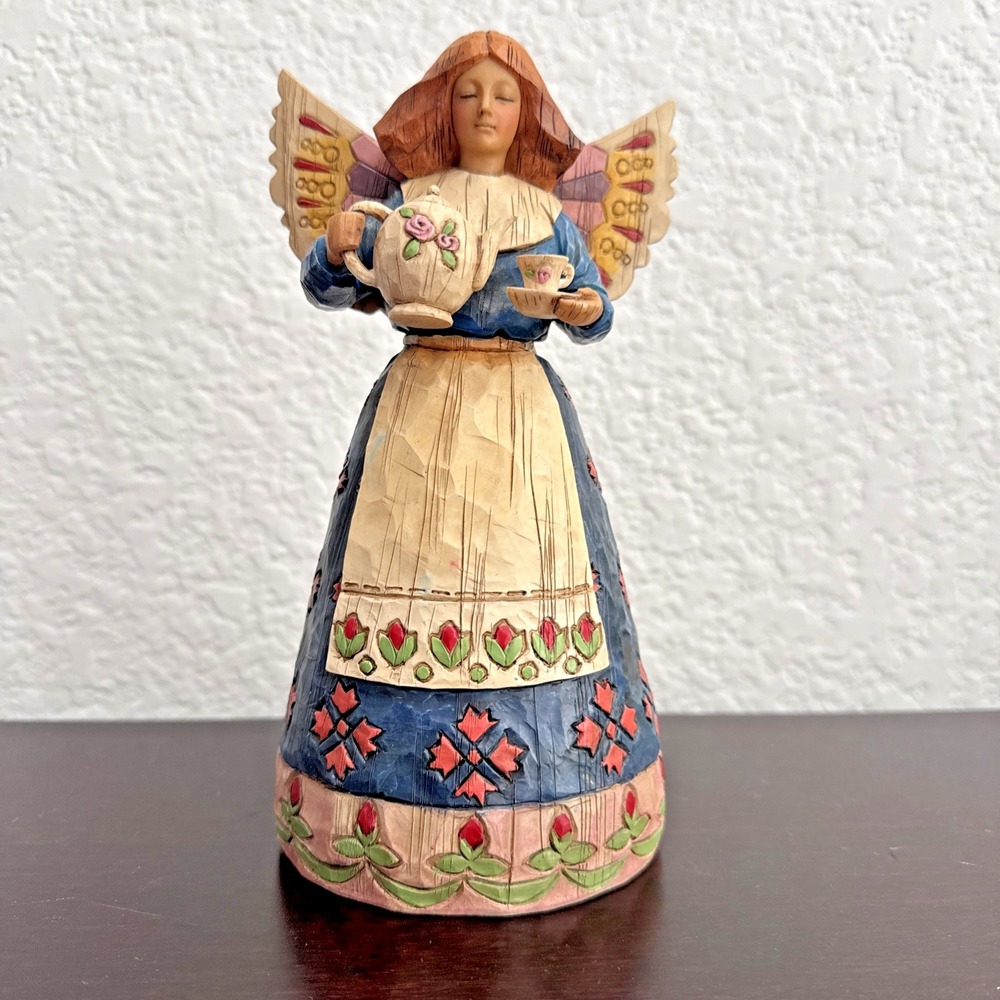 Jim Shore Heartwood Creek Angel of Hospitality Figurine 2002 Retired #108919